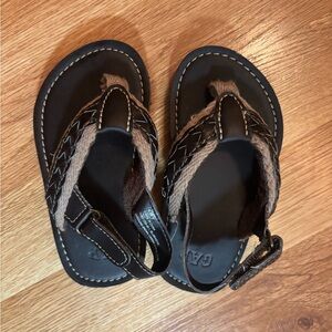 GAP Kids Black and Tan Sandals